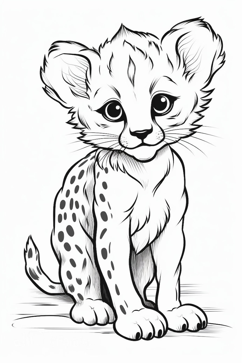 Printable Coloring Pages Playful and Educational Safari African Animals