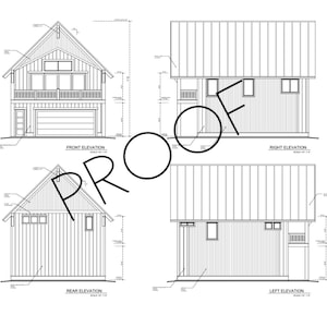 33’x28’ Garage/Apartment Plan
