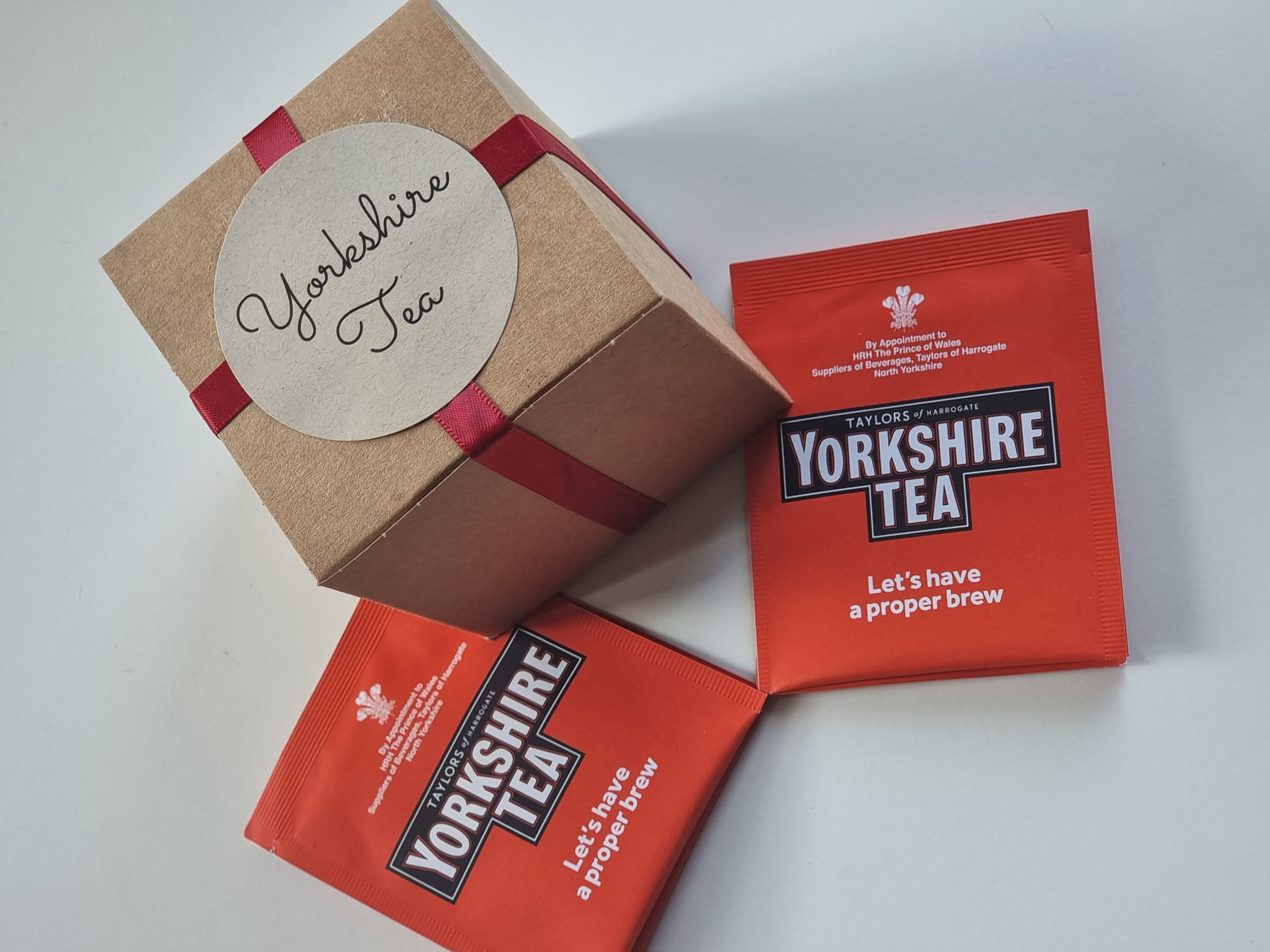 Tea Hamper Yorkshire Tea , Walkers Shortbread , Vanilla Fudge, Spiced