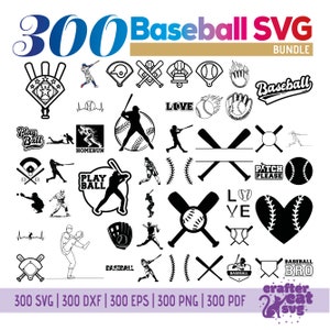 300 Baseball SVG Files: Ideal for DIY projects. High-resolution designs for Cricut & Silhouette. Instant digital download!