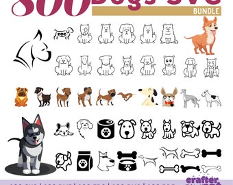 800 Dog SVG Bundle: Cricut & Silhouette Designs (Digital Download)