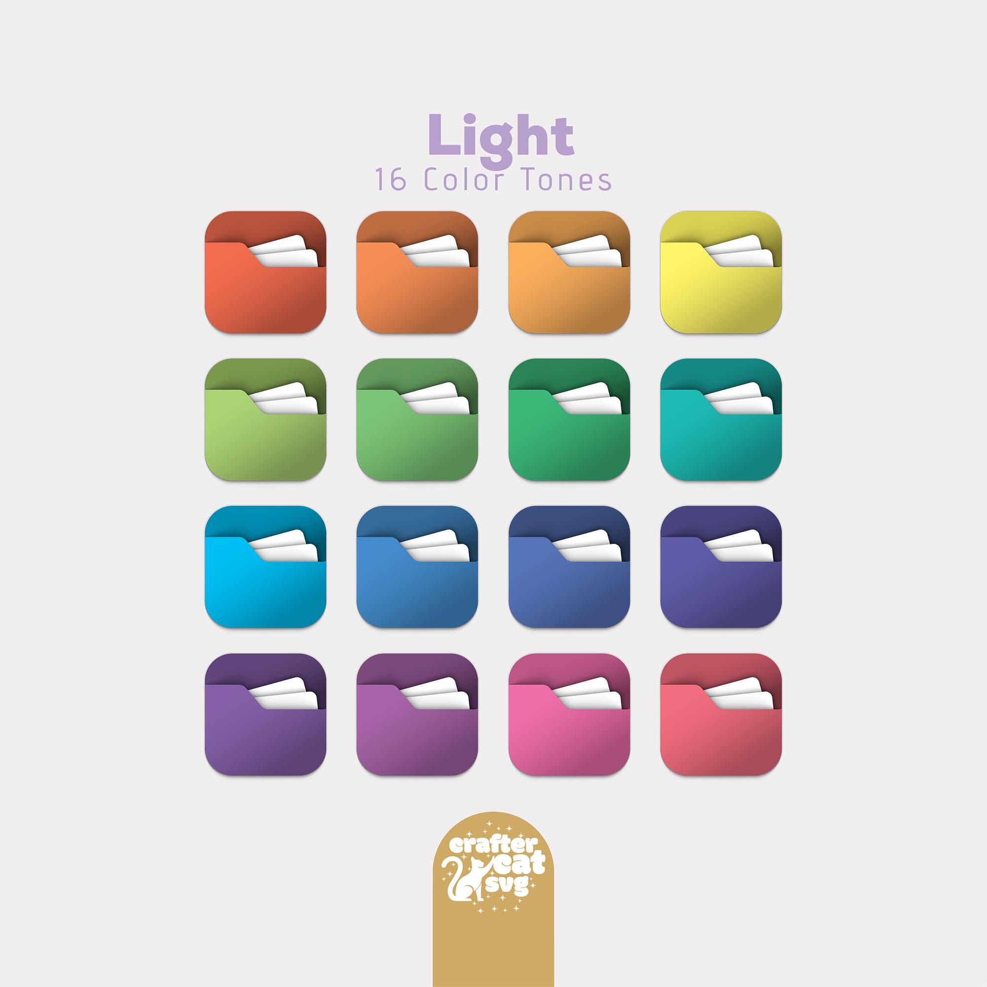 80 Colorful Folder Icons, Organize in Style, Modern Dreams: Modern ...