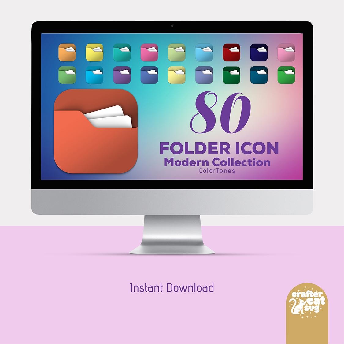 80 Colorful Folder Icons, Organize in Style, Modern Dreams: Modern ...