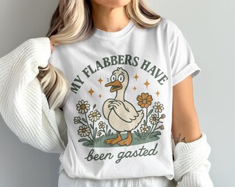 My Flabbers Have Been Gasted png, Rude Goose Mood Snarky Animal png, Sarcastic Goose Humor png, Attitude Adult Humor Fun Goose png