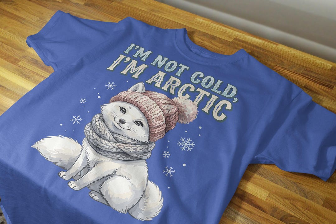 I’m Not Cold I’m Arctic PNG Cute Winter Arctic Fox,freezin Season Png ...