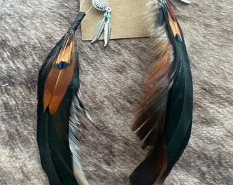 Feathered earrings