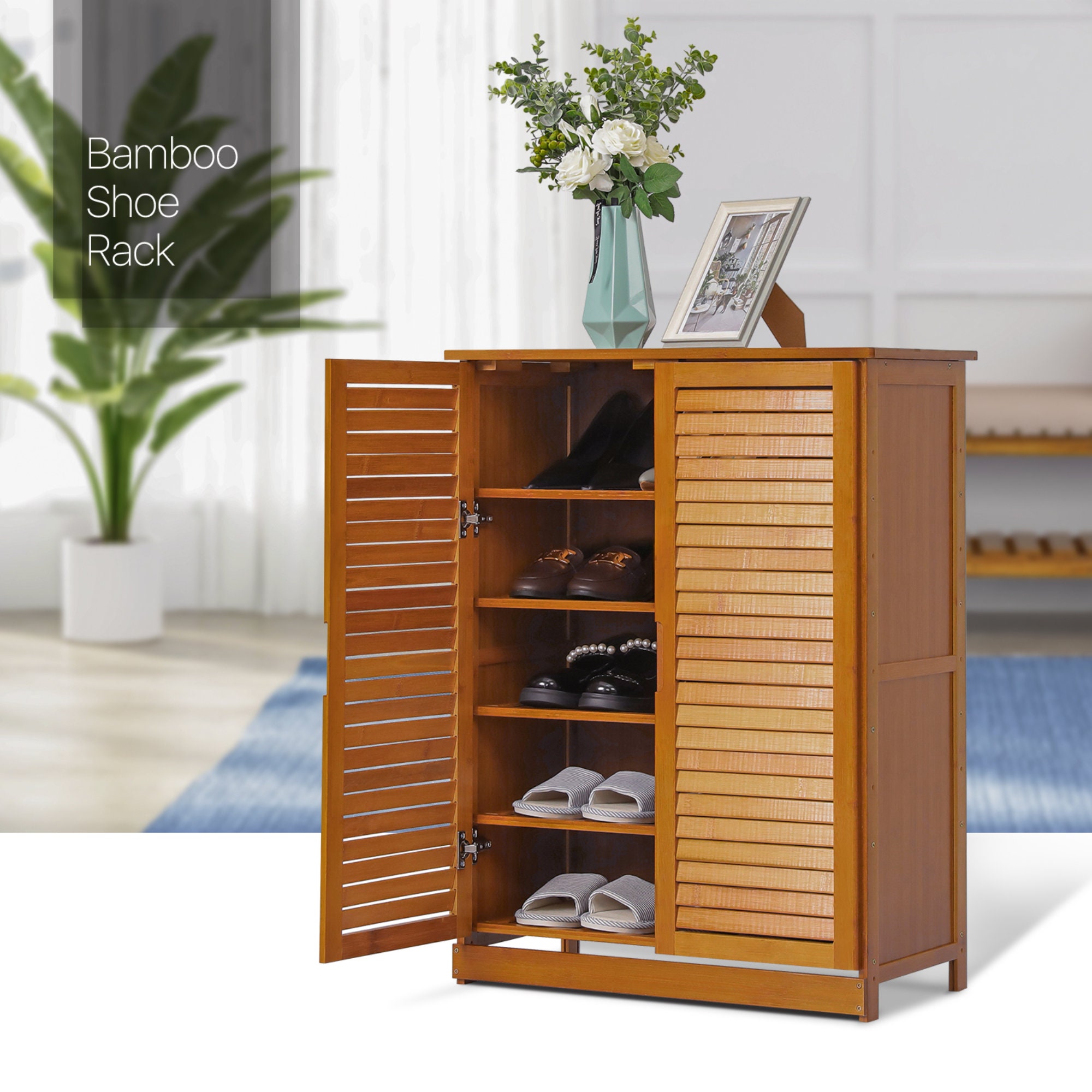 Shoe Storage, Entryway Organizer, Shoe Rack, Wooden Shelves, Storage Cabinet,  Hexagonica Furniture -  Norway
