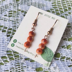 Japanese Mitarashi Dango (Japanese Dumpling) earrings | Clay, Handmade accessories, Miniature, Cute, Adorable, Fake Food