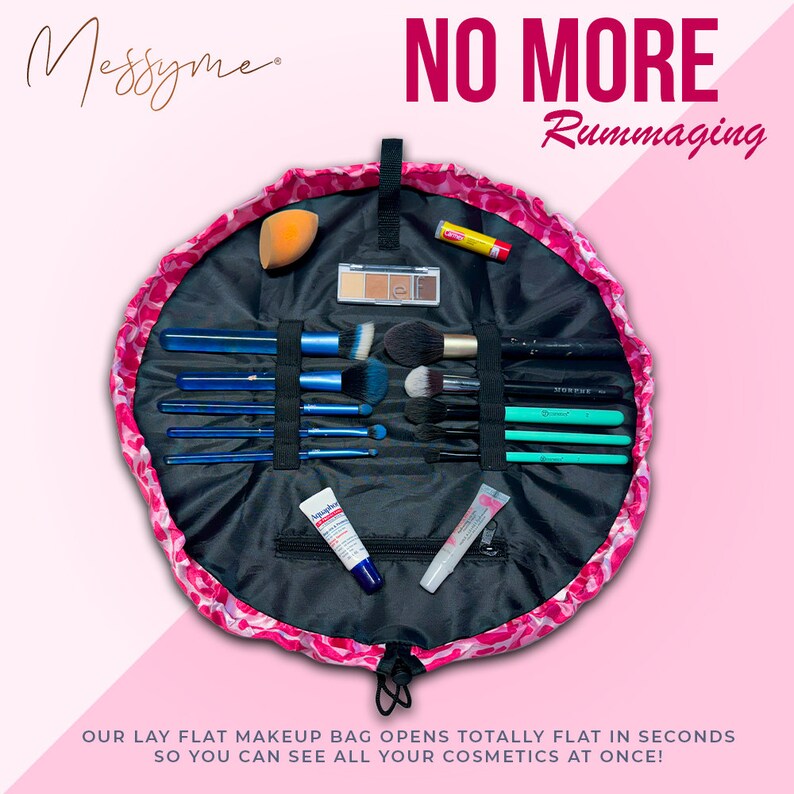 Messyme Makeup Bag Organizer Magic Cosmetics Pouch Drawstring Makeup