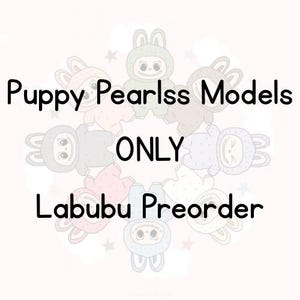MODEL ONLY Labubu Preorder | Beaded Dog Collar, Dog Necklace, Handmade, Custom Collar, Dog Pearls, Pearl Dog Necklace