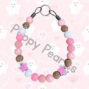 Pink Mist Collar | Beaded Dog Collar, Dog Necklace, Handmade, Custom Collar, Dog Pearls, Pearl Dog Necklace