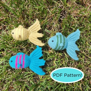 Fisch Häkelanleitung, Amigurumi Fisch Anleitung, Tier Häkelanleitungen, Amigurumi Häkelanleitung, Stofftier Häkelanleitung