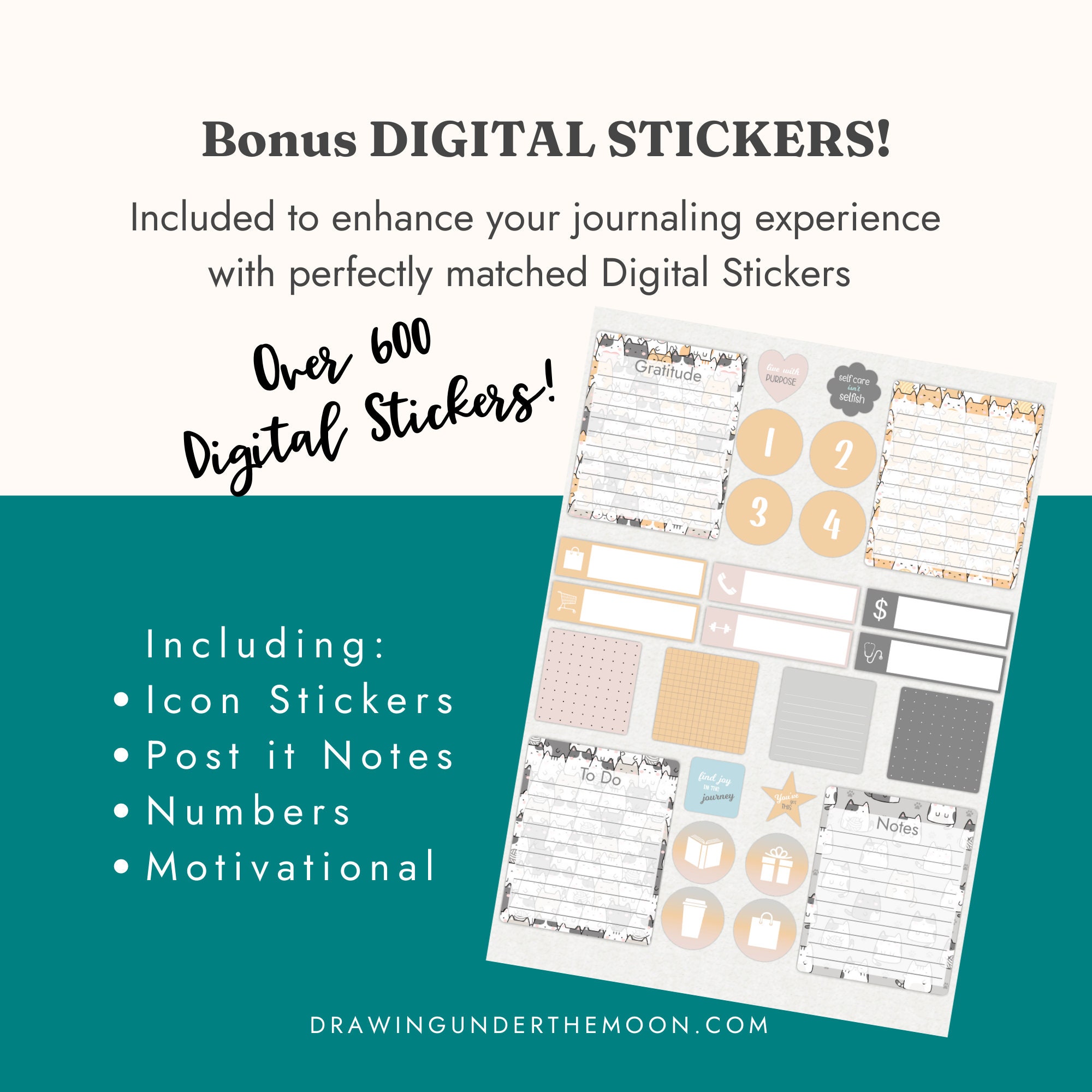 Digital Self Reflection Journal Daily Guide To A Balanced Life Kawaii