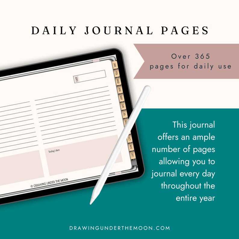 Digital Self Reflection Journal Daily Guide To A Balanced Life Kawaii