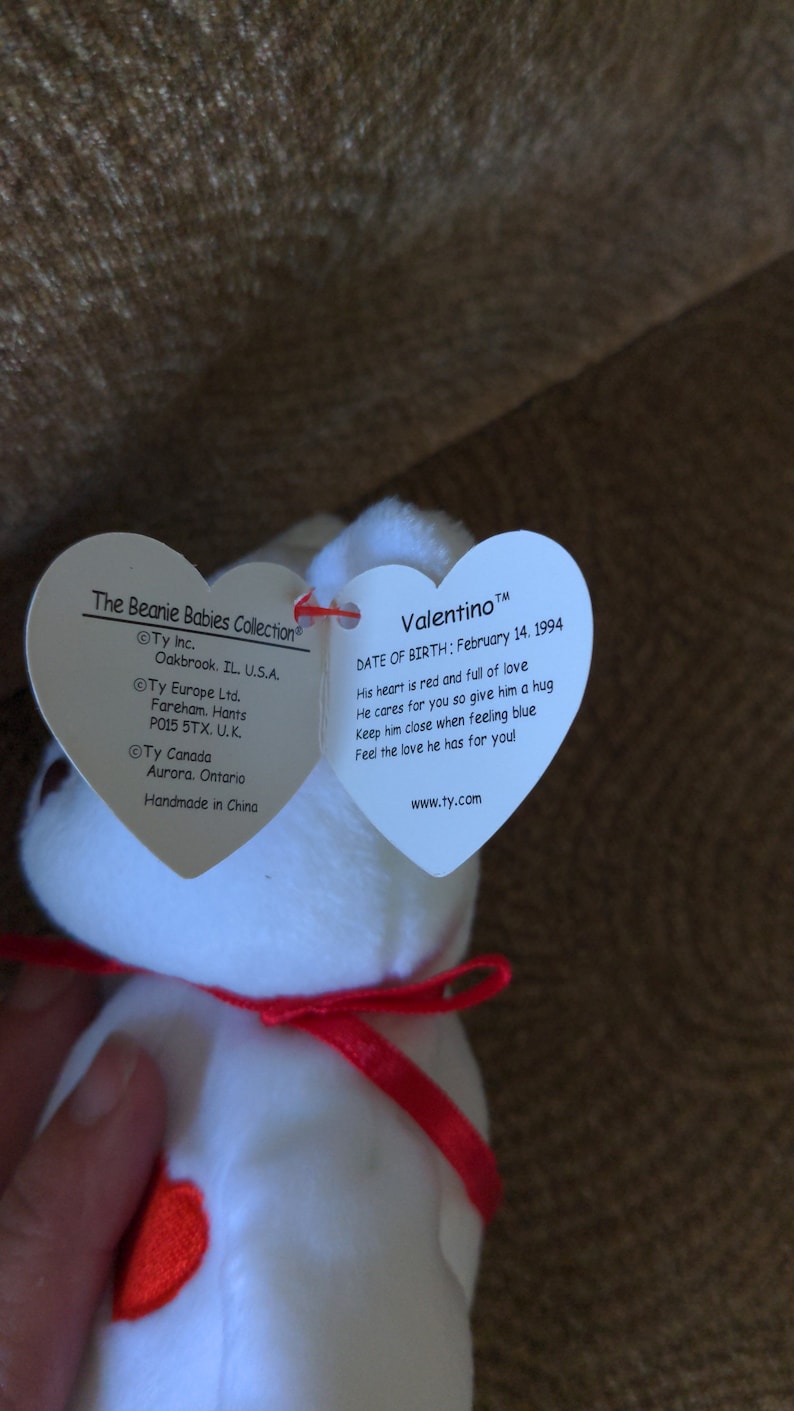 Rare Valentino Beanie Babies With Errors Etsy