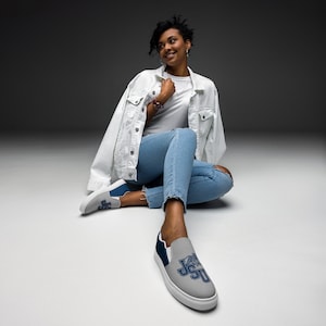 Jackson State University Women’s slip-on canvas shoes