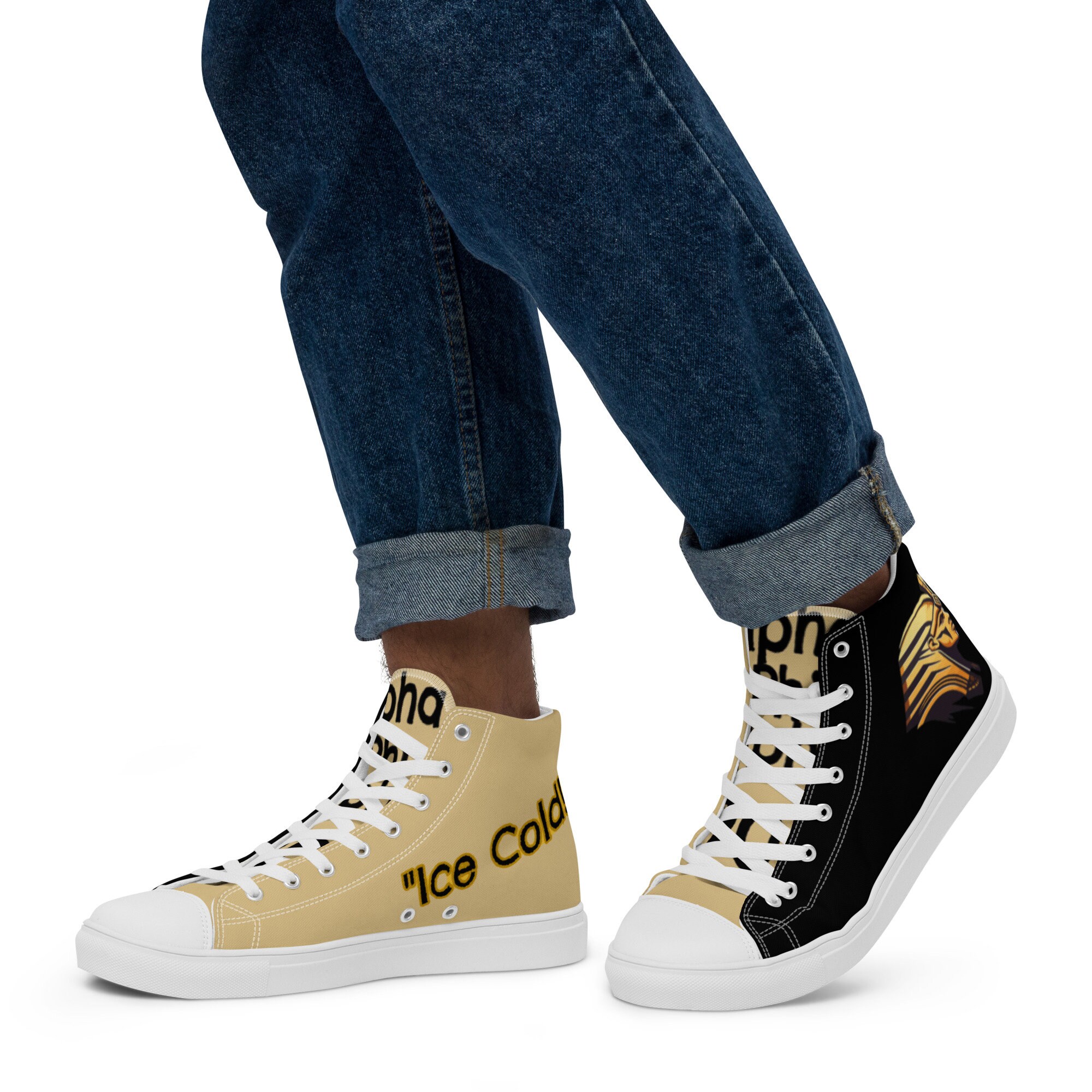 Alpha Phi Alpha Men’s high top canvas shoes
