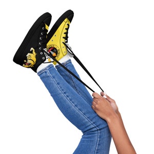 Bowie State University Women’s high top canvas shoes