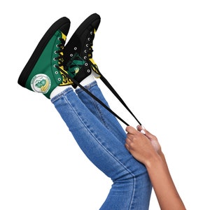 Norfolk State University Women’s high top canvas shoes