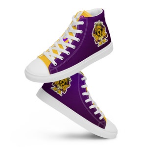 Omega Psi Phi Men’s high top canvas shoes
