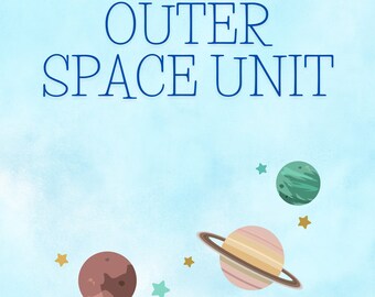 Preschool Outer Space Unit - Digital Download