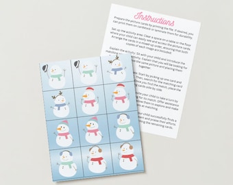 Matching Game - Snowmen