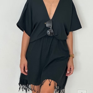 Coastal Chic: Versatile Beach Dress, Kimono, and Robe Collection