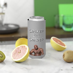 Barry Wood Locked and Loaded Slim Can Cooler Koozie