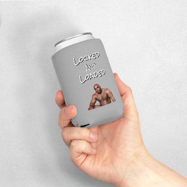 Barry Wood Locked and Loaded Can Cooler Sleeve Koozie