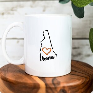 State Pride: New Hampshire Tasse - Zuhause ist, wo das Herz ist, Kaffeeliebhaber, Einweihungsgeschenk