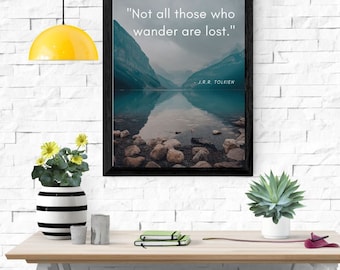 Wanderer's Wisdom: Tolkien Quote Printable