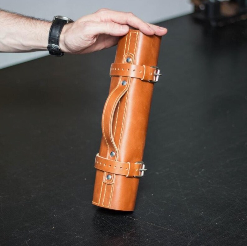 Leather Pocket Knife Roll Pocket Knife Holder Pocket Knife Etsy