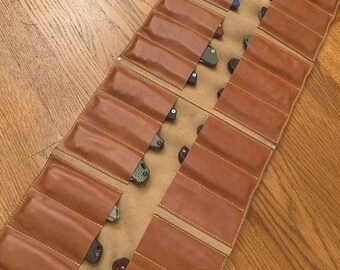 Leather pocket knife roll, pocket knife holder, Pocket knife pouch, Pocket knife bag, gifts for men, gift for him, Birthday Gifts, gift sun