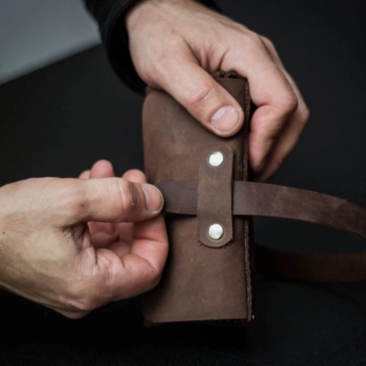 Leather Pocket Knife Roll, Pocket Knife Holder, Carving Roll, Chisel