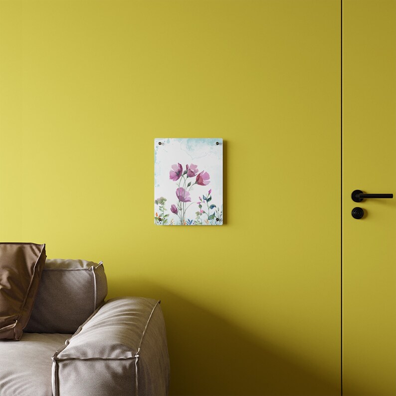 Flower Acrylic Wall Art Panels Unique Colorful Abstract Decorative Acrylic Wall Art Panel