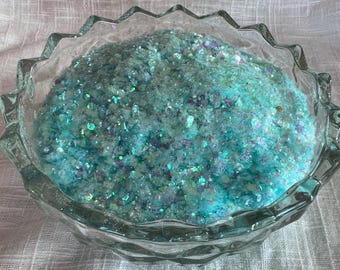 Turquoise Iridescent Chunky Glitter | Holographic Iridescent Pastel Chucky Glitter Mix | Epoxy and Resin Art | Crafts | Nail Art | D