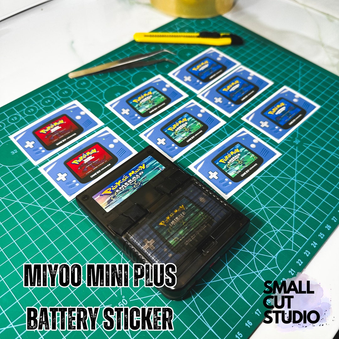 Miyoo Mini Plus Battery Sticker Pack Gameboy Advance Pokemon Etsy