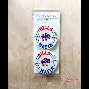 Ceramic Car Coaster Set-Buffalo Bills