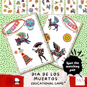 Día de los Muertos Dobble Game – Fun, Educational, and Full of Colorful Culture