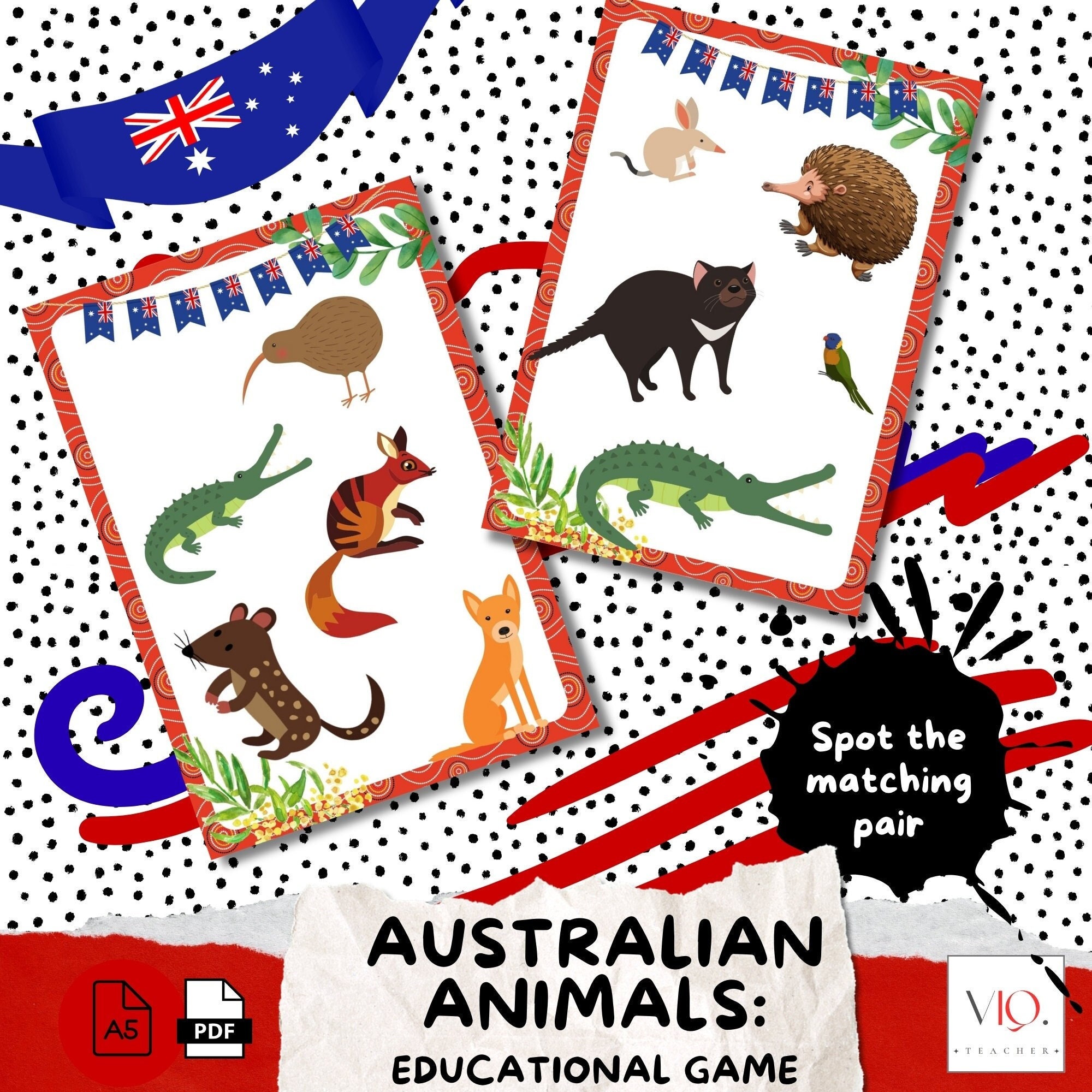 AUSTRALIAN ANIMALS: Educational Game - Etsy