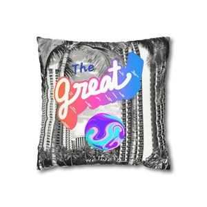 Faux Suede Square Pillow Case