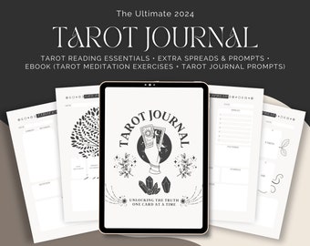 Tarot Journal • Digital Tarot Workbook (Spreads + Reading Prompts) + 45-Page eBook • Printable, Compatible with Annotation Apps • Scalesist