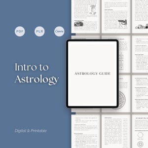 Astrology eBook for Coaches, Birth Chart Basics and Self-Discovery Guide, Editable Canva Template for Beginners and Astrology Practitioners