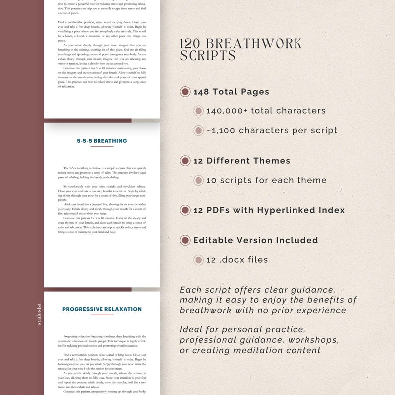 120 Short Breathwork Scripts for Coaches and Therapists, Guided ...