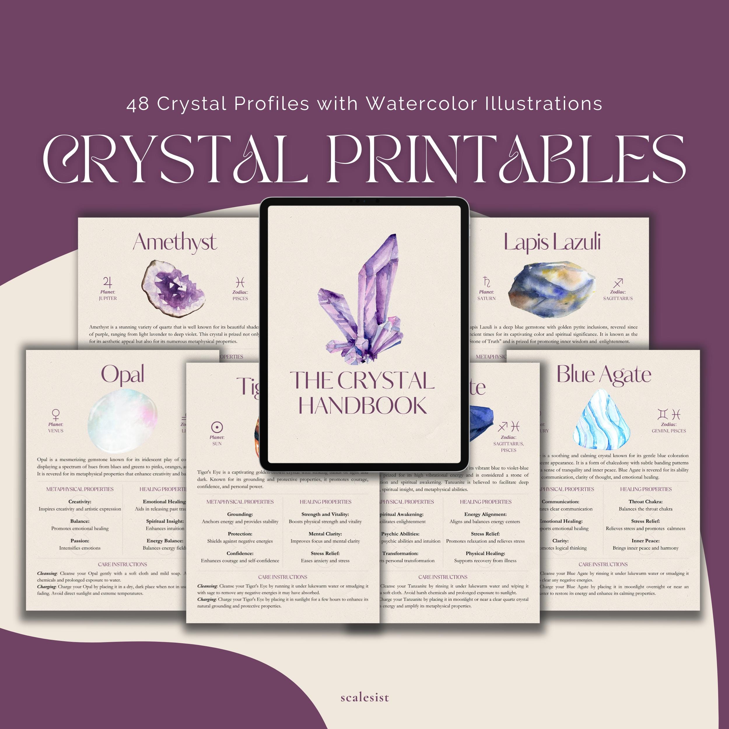 Crystal Printables, 48 Crystal Profiles With Meaning and Properties ...