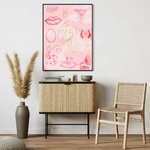 Coquette Room Decor Pink Coquette Room Download PDF Download Coquette Wall Decor College Dorm Coquette Wall Art Download Coquette Wall Art