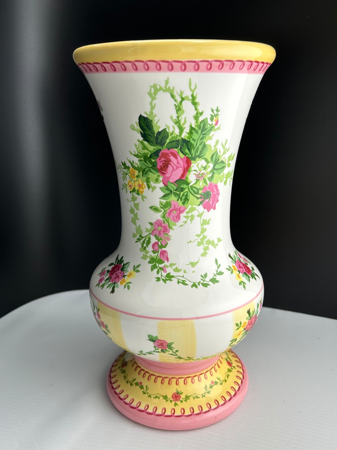 French Country Vase by Laura Ashley Etsy
