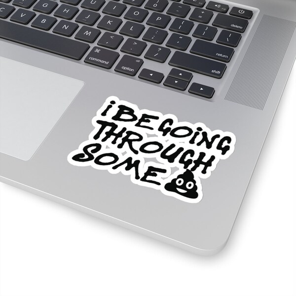 I Be Going Through Some Shit Kiss-Cut Stickers | Popular Phrase Sticker | Slang Saying | Laptop Sticker | Snarky Expression