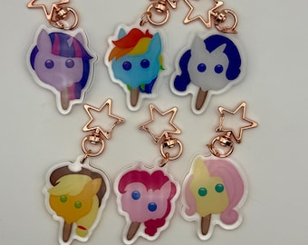 My Little Pony Popsicle Keychain