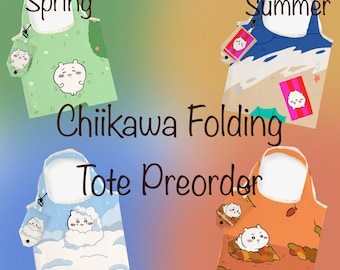Chiikawa Seasons Foldable Tote Shopping Bags